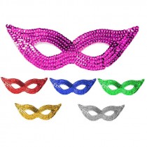 MASCHERA PAILLETTES 6 COLORI ASSORTITI