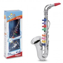 SASSOFONO CROMATO GRANDE 41,5 CM A 8 NOTE BONTEMPI