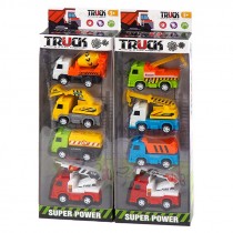 CONFEZIONE 4 CAMION TRUCK A FRIZIONE 2ASS.