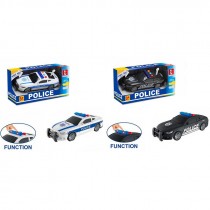 MACCHINA DELLA POLIZIA A FRIZIONE LUCE E SUONO POLICE 2ASS.