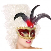 MASCHERA VENEZIANA ROSSO