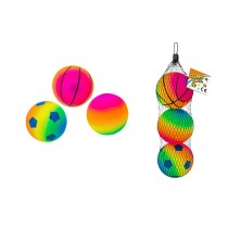 TRIS PALLE RAINBOW 10 CM