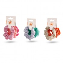 ELASTICI SCRUNCHIES 3 PZ VARI COLORI
