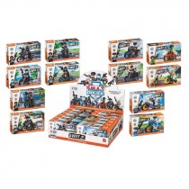 SET COSTRUZIONI SWAGT MOTO E PERSONAGGIO 12 ASS.