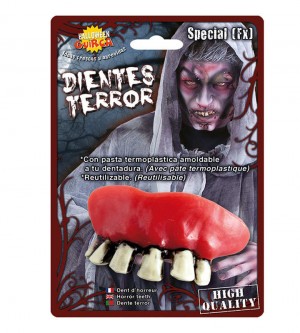 DENTIERA ZOMBIE TERMOPLASTICA MODELLABILE