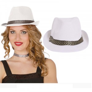 CAPPELLO GANGSTER BIANCO