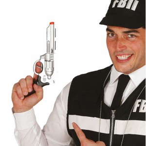 PISTOLA MAGNUM ARGENTO FBI CM 28