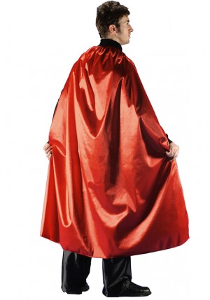 MANTELLO ROSSO IN TAFFETAS LUNGHEZZA CM135 IN BUSTA