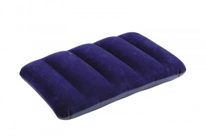 CUSCINO FLOCCATO BLU CM 43X28X9