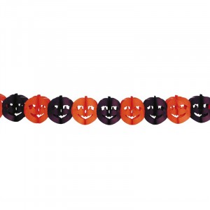 FESTONE HALLOWEEN ZUCCA NERO ARANCIO CM 300 X 22