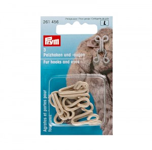 GANCI PER PELLICCIA BEIGE PRYM