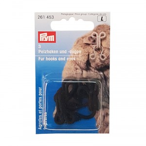 GANCI PER PELLICCIA NERO PRYM