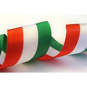 NASTRO TAFFETA' TRICOLORE 10 METRI