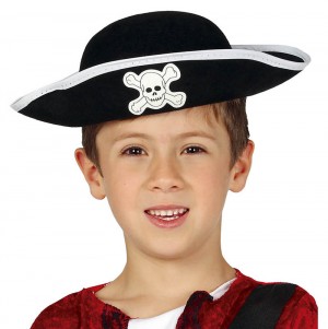CAPPELLO PIRATA BAMBINO IN FELTRO