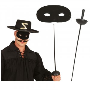 SET MASCHERA E FIORETTO 63 CM