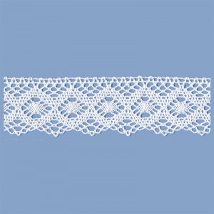 MERLETTO COTONE 43 MM ROSA 10 METRI