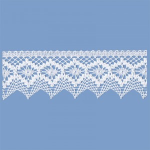 MERLETTO COTONE 48 MM BIANCO 10 METRI