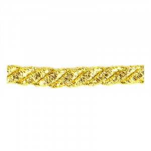 CORDONE 3 CAPI LUREX 7,5 MM 25 METRI COLORE ORO