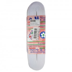 ELASTICO MORBIDO PER INDUMENTI 35 MM 10 METRI COLORE BIANCO