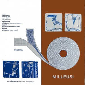 MILLEUSI UNCINO + ASOLA ADESIVI 20 MM 25+25 METRI COLORE BIANCO