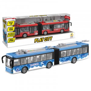 CITYBUS A FRIZIONE LUCI E SUONI 2 COL. ASS SCALA 1:16