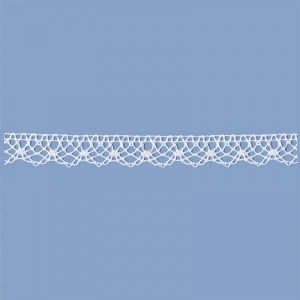 MERLETTO COTONE 17 MM BIANCO 10 METRI
