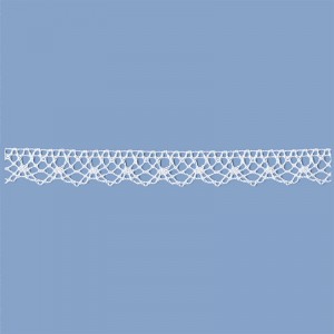 MERLETTO COTONE 17 MM BIANCO 10 METRI