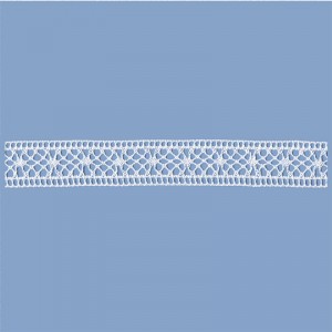 MERLETTO COTONE 21 MM BIANCO 20 METRI