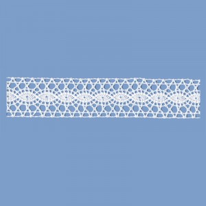 MERLETTO INCASSO COTONE 30 MM BIANCO 10 METRI