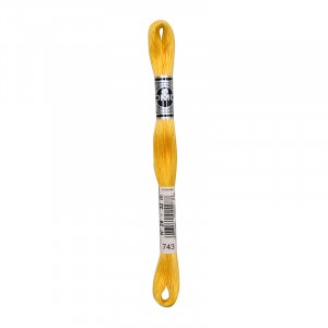 COTONE DA RICAMO 32 MT TITOLO 25 6 MATASSINE COLORE 743