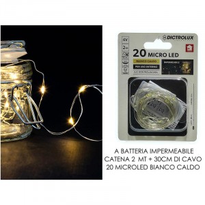 FILO 20 MICROLED B/O BIANCO CALDO INTERNO