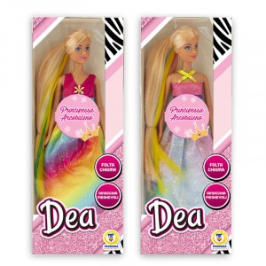 BAMBOLA PRINCIPESSA ARCOBALENO LUNGHI CAPELLI