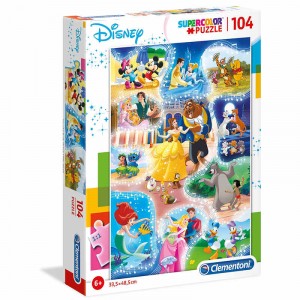 PUZZLE 104 PEZZI DISNEY PRINCIPESSE DANCE CLEMENTONI