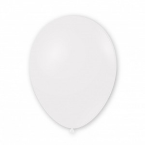 PALLONCINI PASTELLO 12'' 30 CM COL 10 BIANCO 100 PZ