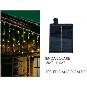 TENDA SOLARE 3MTX1MT H 300LED BIANCO CALDO