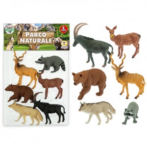 ANIMALI PARCO NATURALE RIGIDI 6 PZ