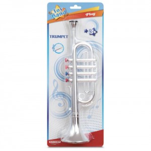 BLISTER TROMBA CROMATO 37 CM A 4 TASTI BONTEMPI