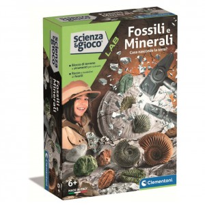 KIT FOSSILI FOSSILI E MINERALI CLEMENTONI