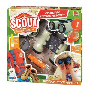 PLAYSET SCOUT BINOCOLO TORCIA E BUSSOLA