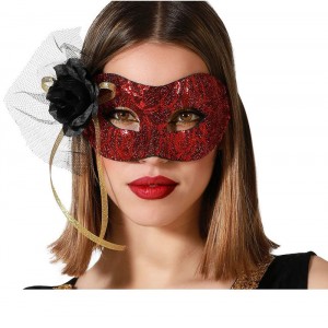 MASCHERINA ROSSO