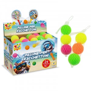 PALLINE PER RACCHETTONI FLUO 3 PZ