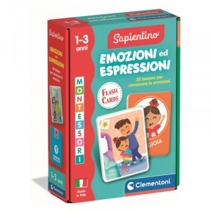MONTESSORI FLASHCARDS EMOZIONI ED ESPRESSIONI CLEMENTONI