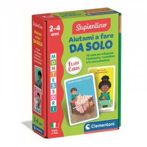 MONTESSORI CARTE AIUTAMI A FARE DA SOLO CLEMENTONI
