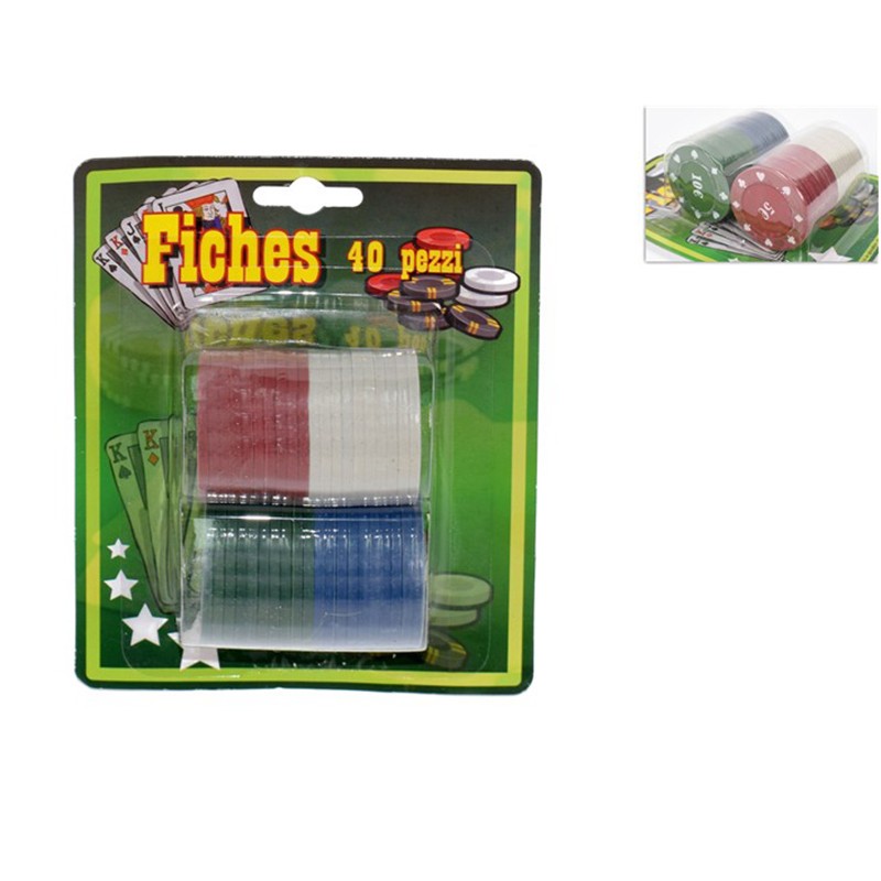 FICHES 4 CM IN BLISTER 40 PZ