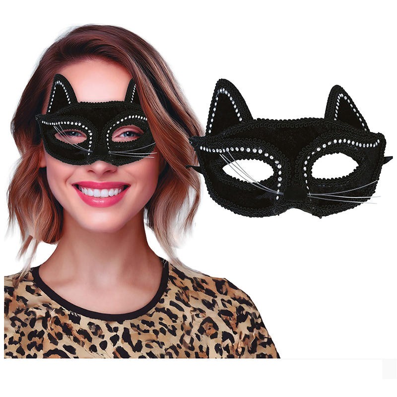 MASCHERA GATTINA NERA