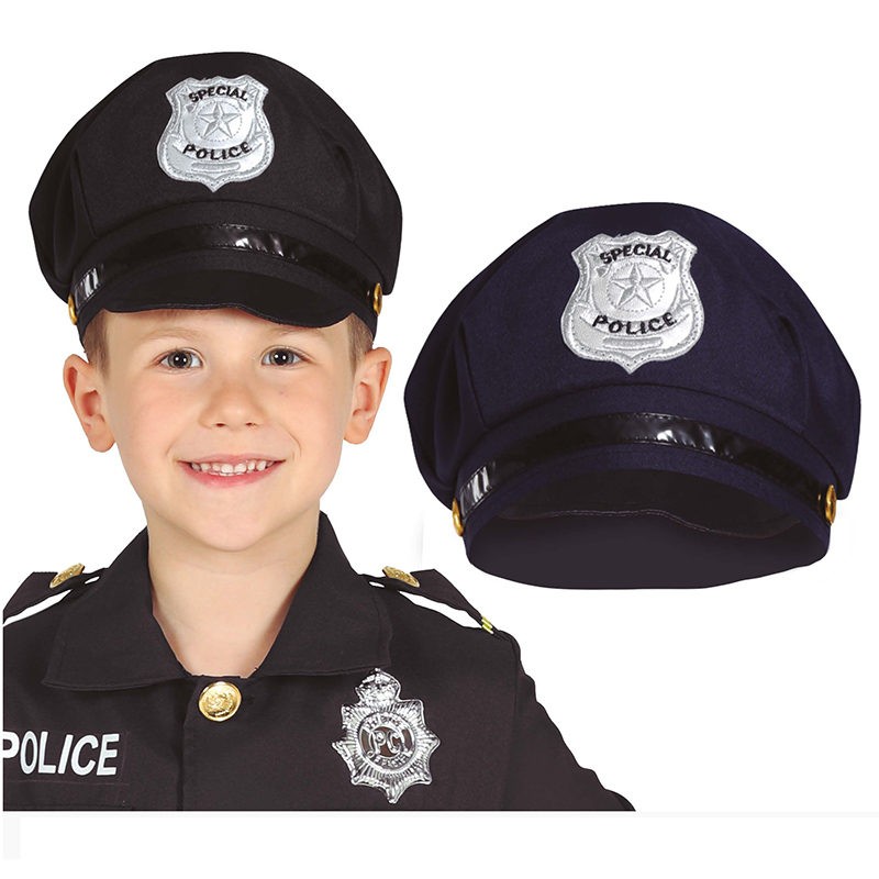 CAPPELLO POLIZIOTTO IN TESSUTO BAMBINO
