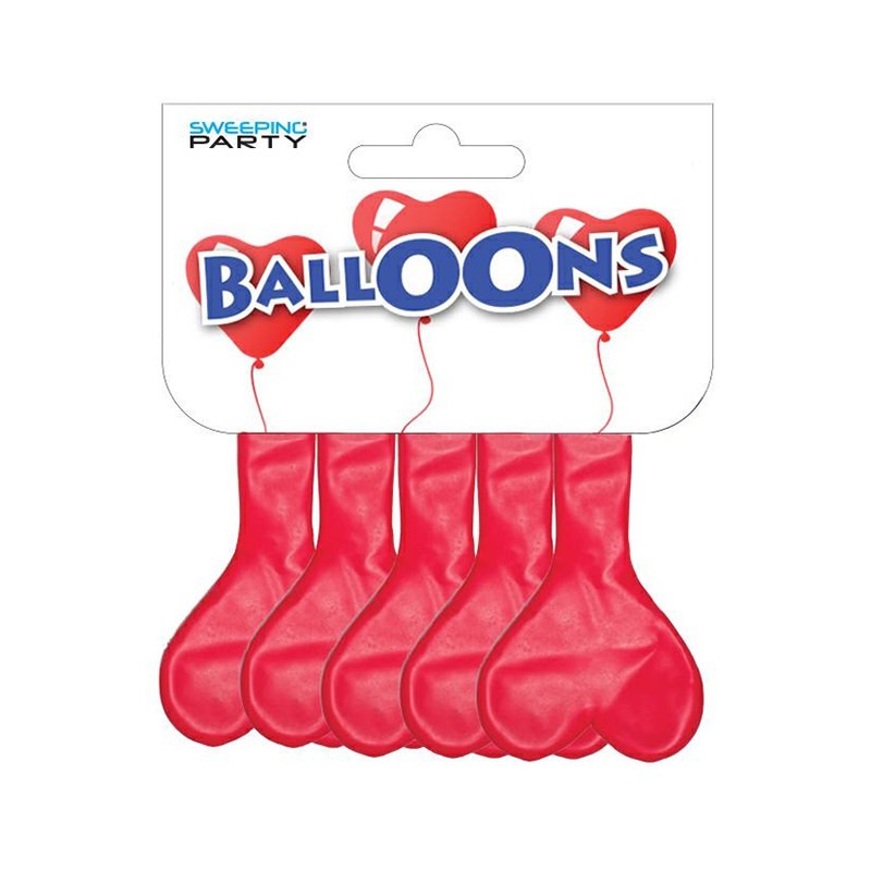 PALLONCINI  CUORE 8 PEZZI 12 POLLICI