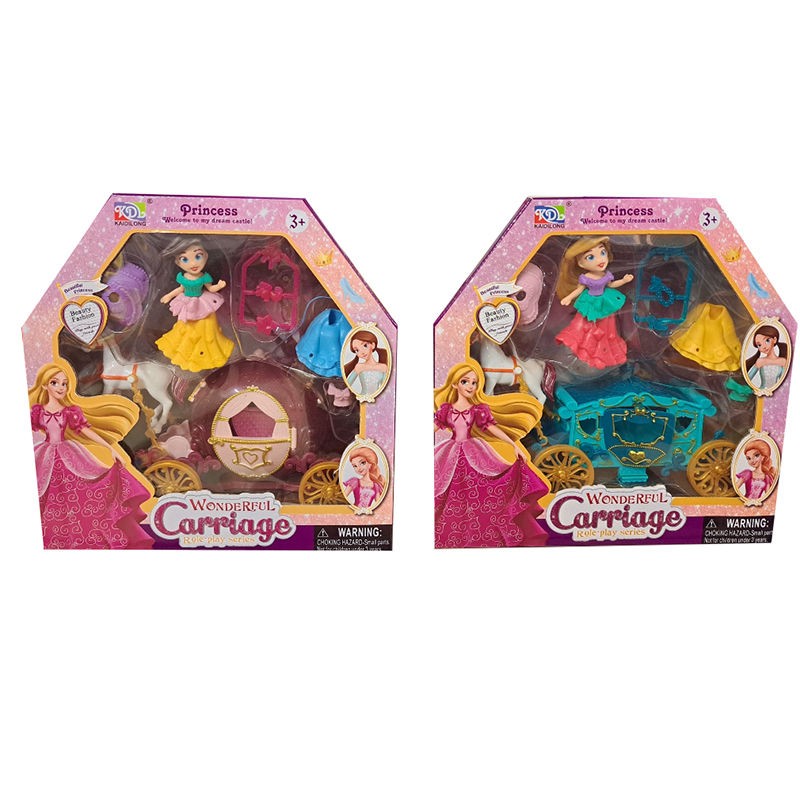 SET CARROZZA CON BAMBOLA WONDERFUL CARRIAGE 3ASS.