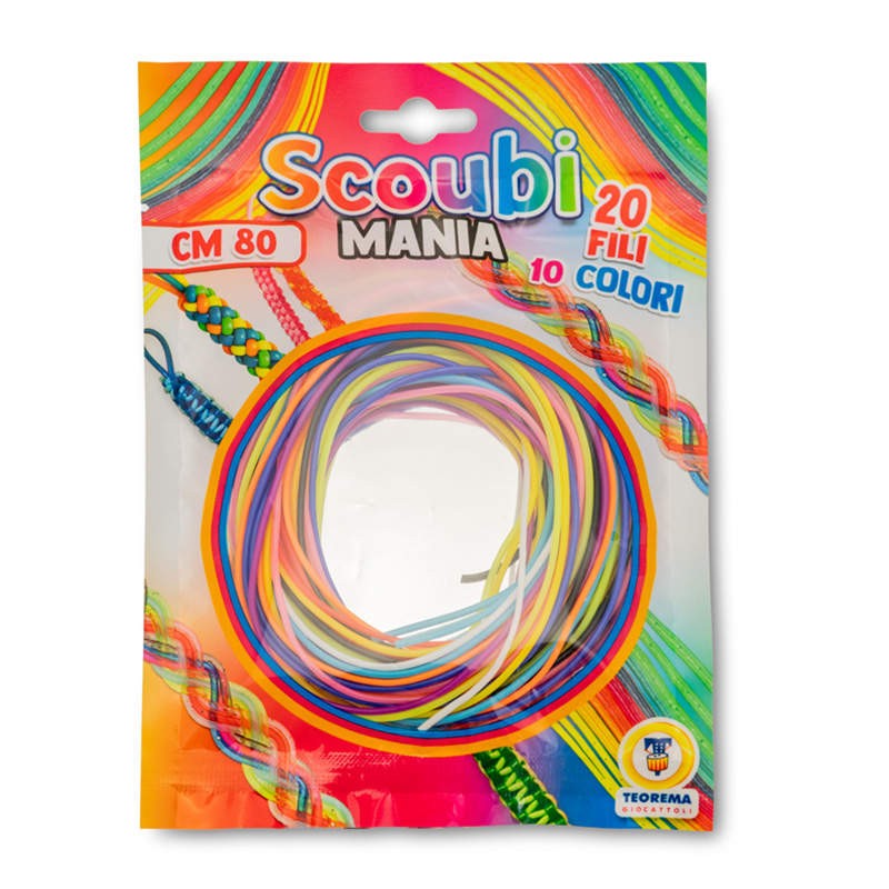 SCOUBIDOU MANIA 20PZ 10COL 80 CM