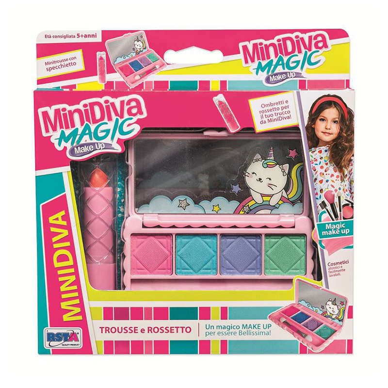 SET MINIDIVA COSMETICI TROUSSE E ROSSETTO